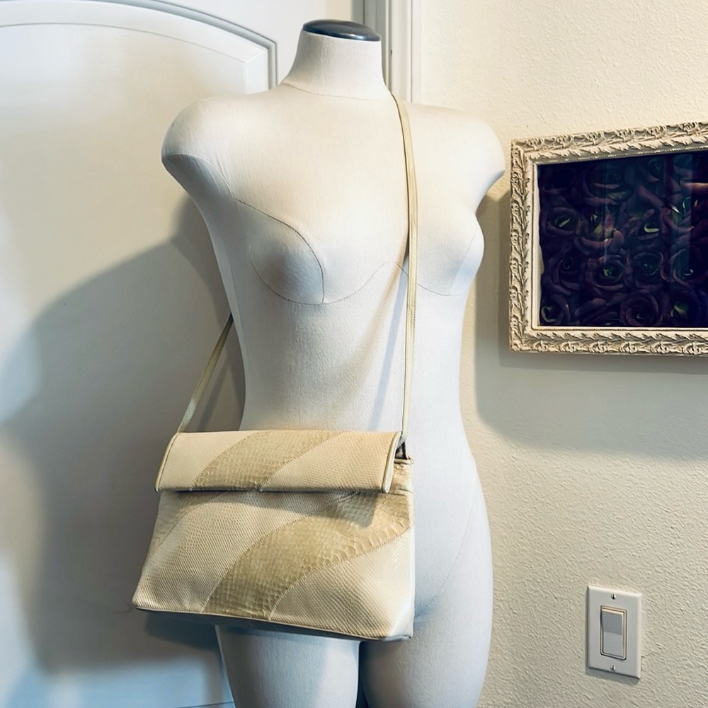 Vintage / Snake Skin & Leather / Shoulder Or Crossbody Bag / Meyers U.S.A.